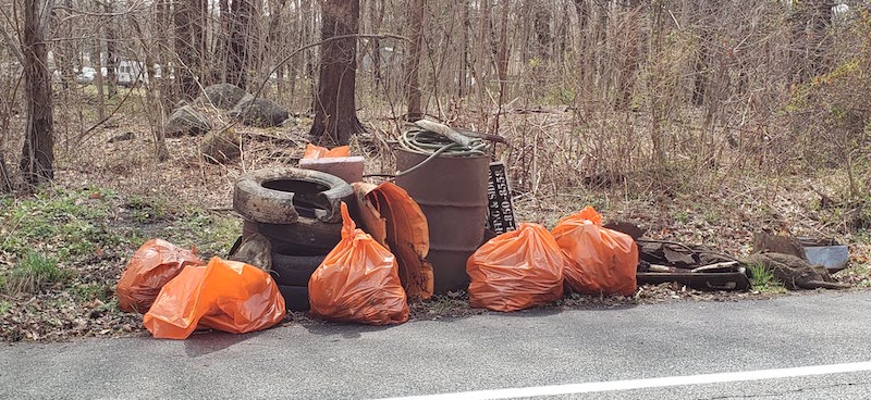 large pile of garbage